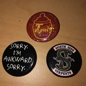 Cute set of random pins from hot topic